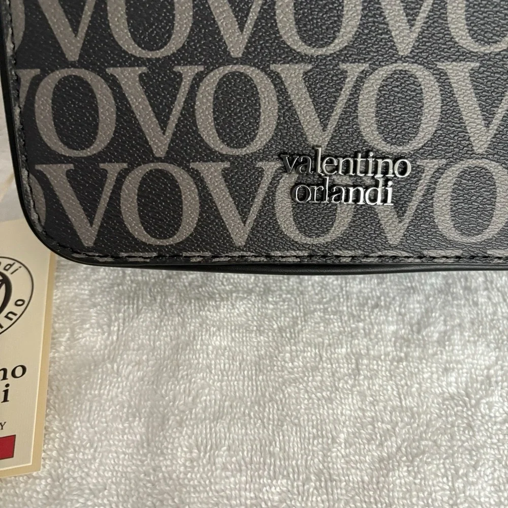 Valentino Orlandi, Camera Bag Black/vovo Crossbody, Shoulder Strap Luxury